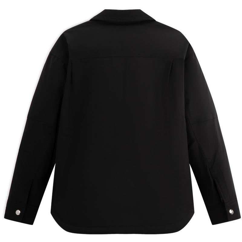 Calvin Klein Двусторонняя куртка с застежкой-молнией на воротнике, мужская верхняя одежда, цвет «космический черный» J326601