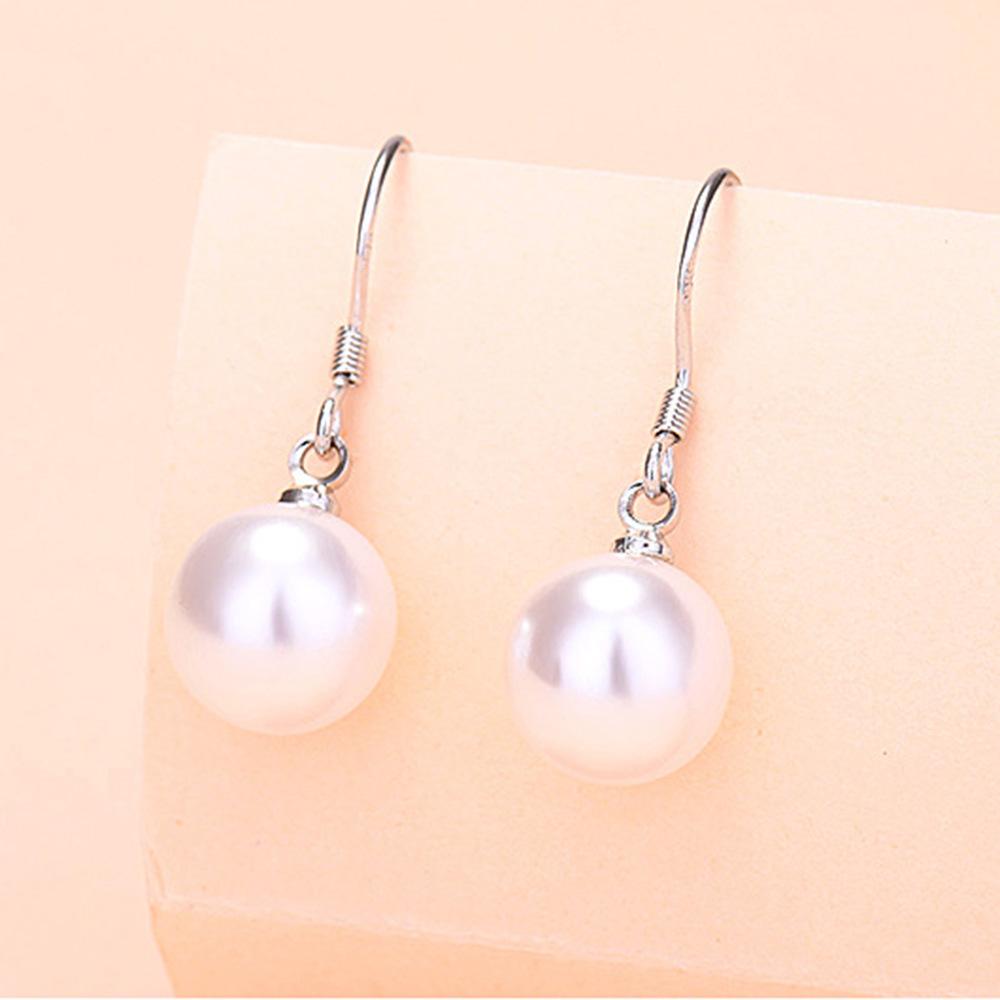 Женские посеребренные серьги в стиле Deep Sea Nanyang с имитацией ракушки и жемчуга, заушные крючки, серьги и женские серьги