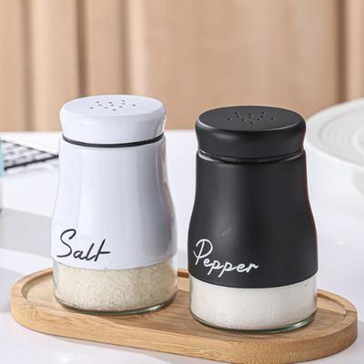 2PCS Leak-proof Salt Pepper Bottle Set Moisture-proof Salt Pepper Dispenser Chef
