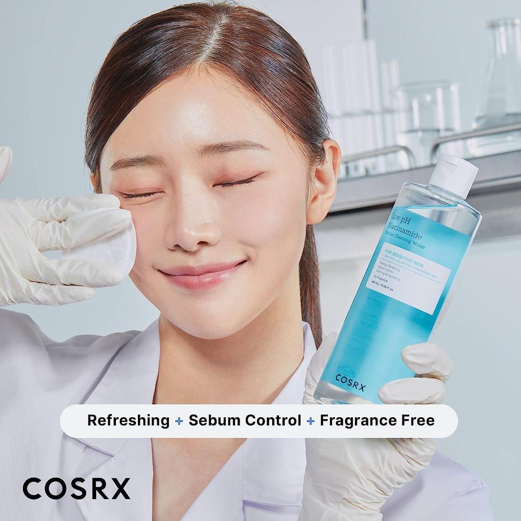 COSRX Мицеллярная очищающая вода с ниацинамидом и низким pH, 400 мл