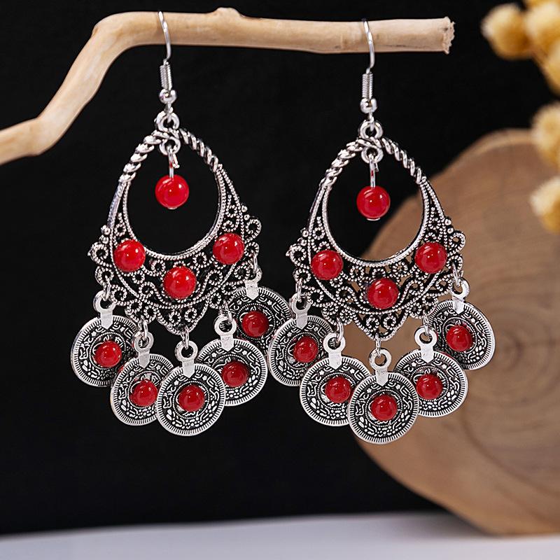 Bohemian Tassel Earrings Retro Ethnic Style Earrings Personalized Temperament Earrings