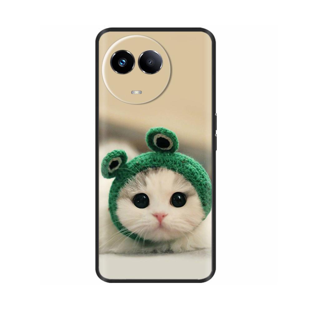 Чехол для Realme 11 5G Милый дизайн Мягкая задняя крышка из жидкого силикона Для Realme 11X Realme11 11 X 2023 RMX3785 Защитный корпус