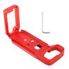 Quick Release QR L Shaped Camera Bracket Vertical Grip for A7M3A7R3A9 Red
