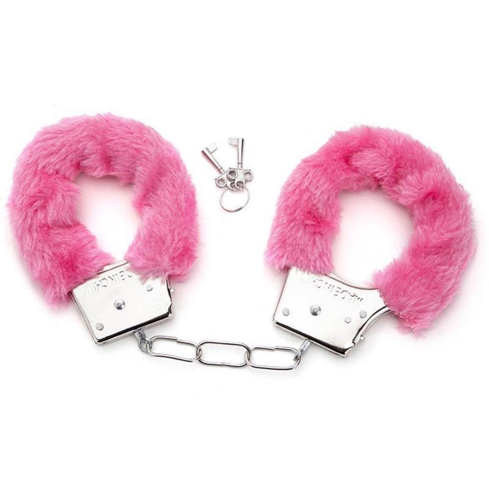 Adult Sex Toy Metal Replacement Binding Toy Handcuffs Stainless Steel Iron Chain Handcuffs Plush Cuffs