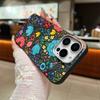 Color Planet Floral Print TPU Soft Case For iPhone 16 Pro Max 15 Pro 14 13 12 11 Matte Leather Texture Slim Shockproof Phone Cover