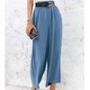 Повседневные хлопковые льняные широкие брюки женские однотонные свободные брюки с высокой талией для женщин 2023 модные офисные женские брюки Pantalon 25300