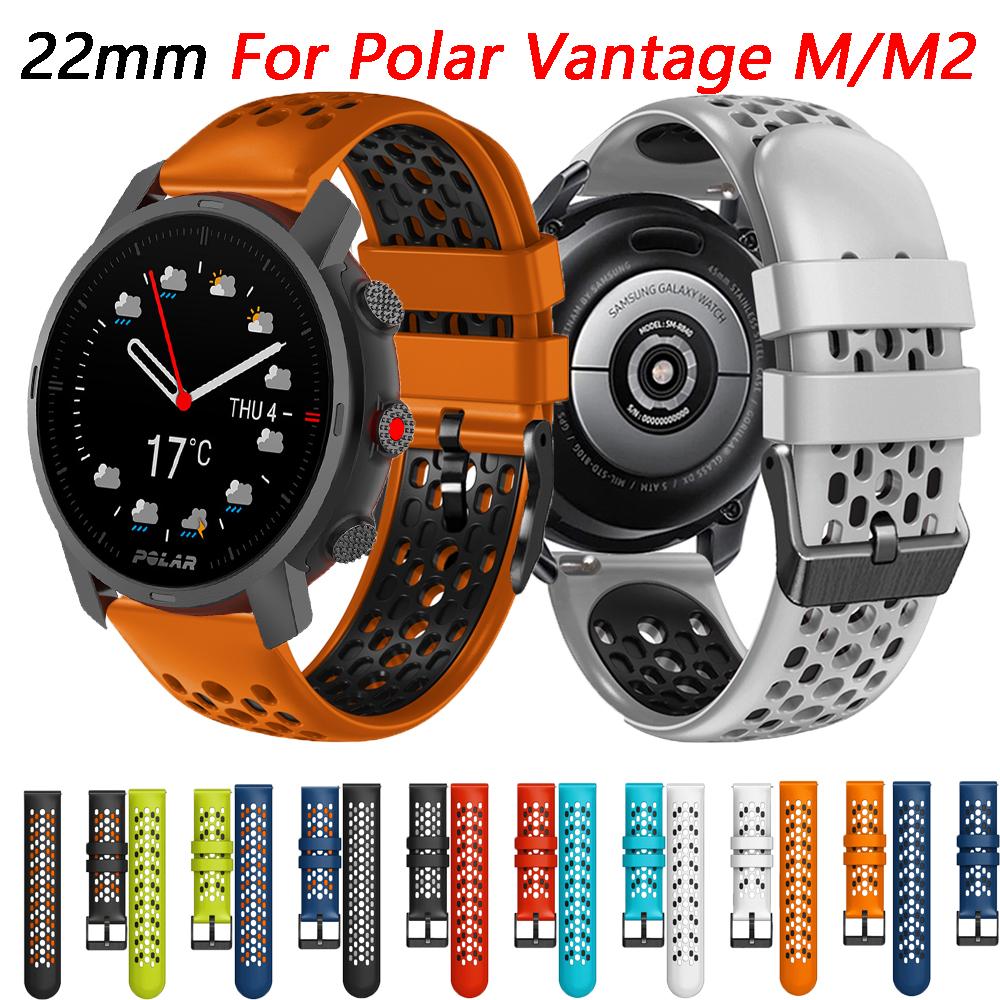 Силиконовый ремешок для спортивных умных часов Polar Grit X/Vantage M M2, сменный ремешок-браслет для Polar Grit X Pro