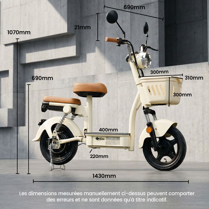 Trottinette Électrique Avec siège pour Adultes 14" AgileRide AE-B4, Grand Autonomie 90-100 KM, Batterie 48V 20Ah, Moteur 1200W