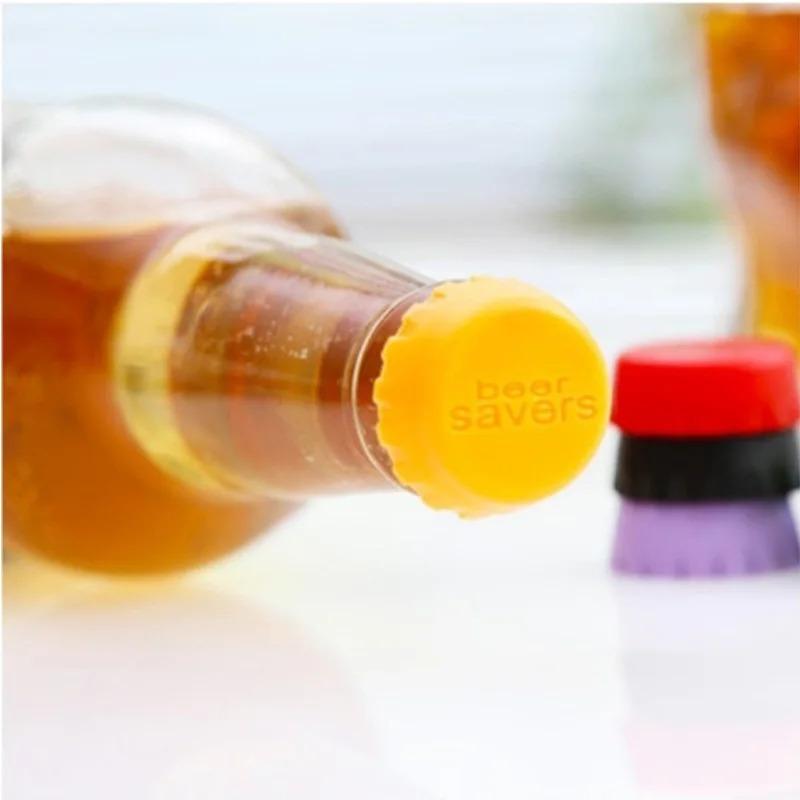 1/36pcs Creative Silicone Beer Bottle Cap Preservative Cover Bottle Cover Vinegar Soy Corktail Lid Wine Savers Bar Accessories 5