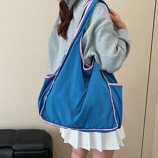 Сумка для покупок Нейлон высокой плотности Легкая Водонепроницаемая Складная Большая вместимость Сумка-тоут для покупок Дорожная сумка для покупок