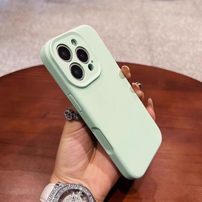Жидкий силикон Подходит для чехла для телефона Apple IPhone 16 Promax Мягкий и клейкий Защита от падений