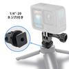 JINGCHEN Aluminum Cold Shoe Adapter Hot Shoe Mount Adapter Action Camera with Screw Hole Tripod Mount Compatible with Gopro Series DJI Osmo Action