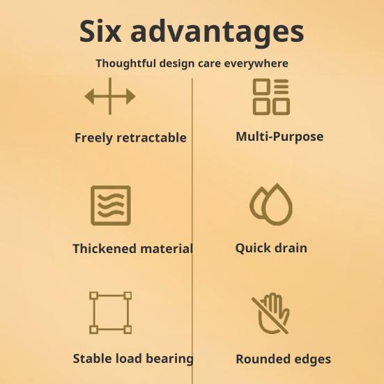 Дренажная корзина, дуршлаг для раковины, прочная несущая телескопическая корзина-сито с выдвижными ручками