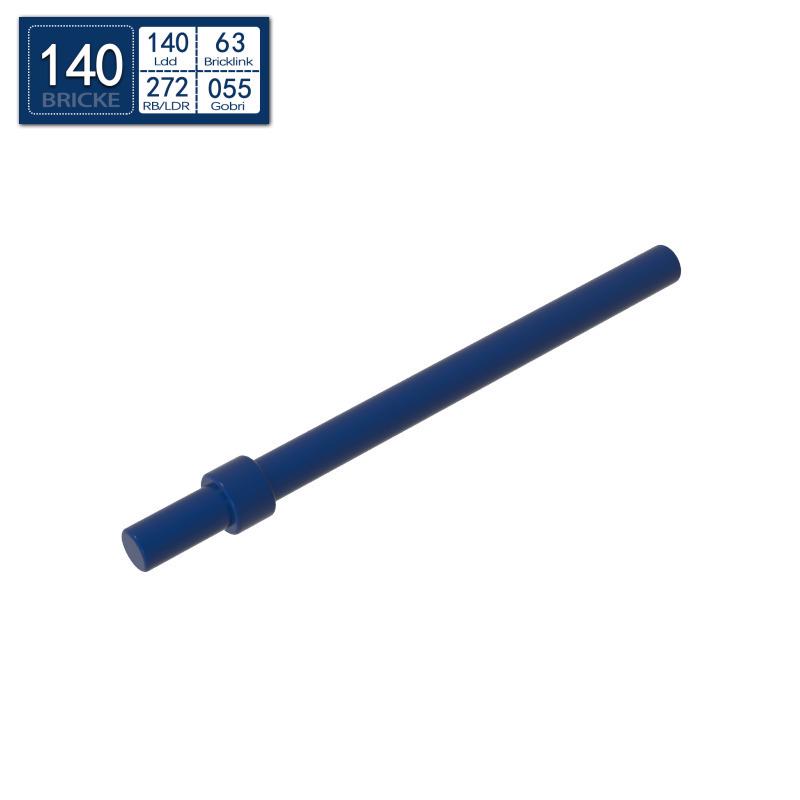 BRICKE Guest Building Blocks 1x6 with Stop Cylinder, Lego Compatible (63965, 18274, 93790, 4095)