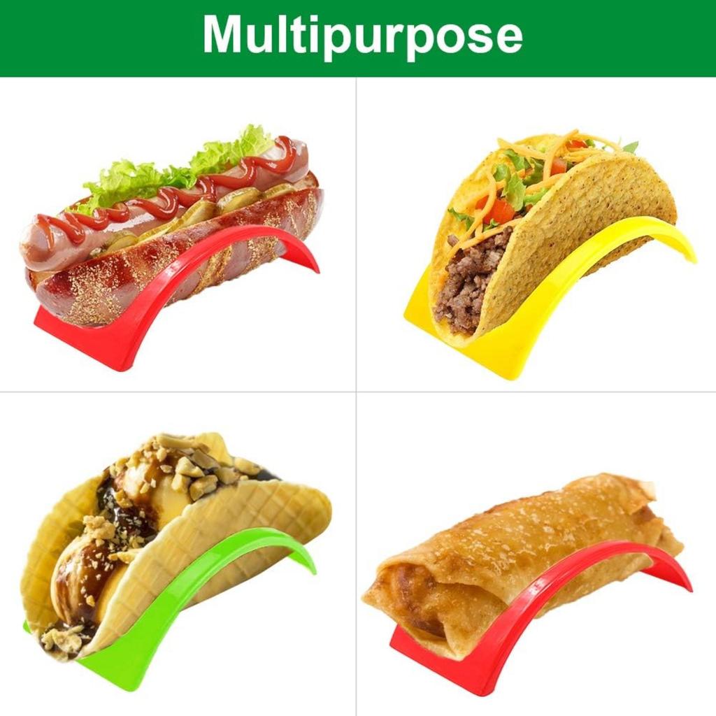 10pcs Taco Holder Mexican Pancake Rack Tortilla Tray Food Pallet Holder Kitchen Supplies Cooking Porta Hot Dog Roti Maker