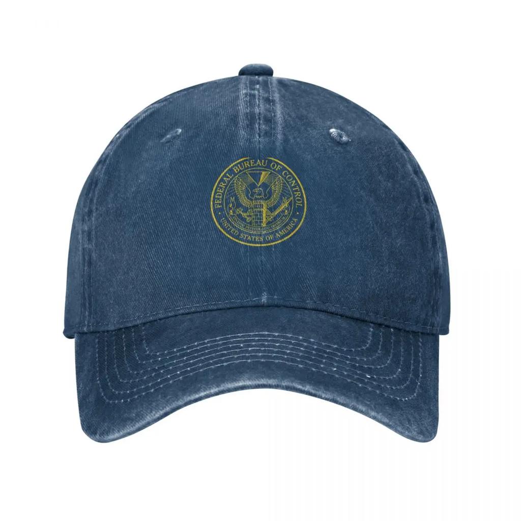 Federal Bureau of Control Control Game Logo Distressed Logo Baseball Cap Hat Beach custom Hat hard hat Golf Women Unisexs