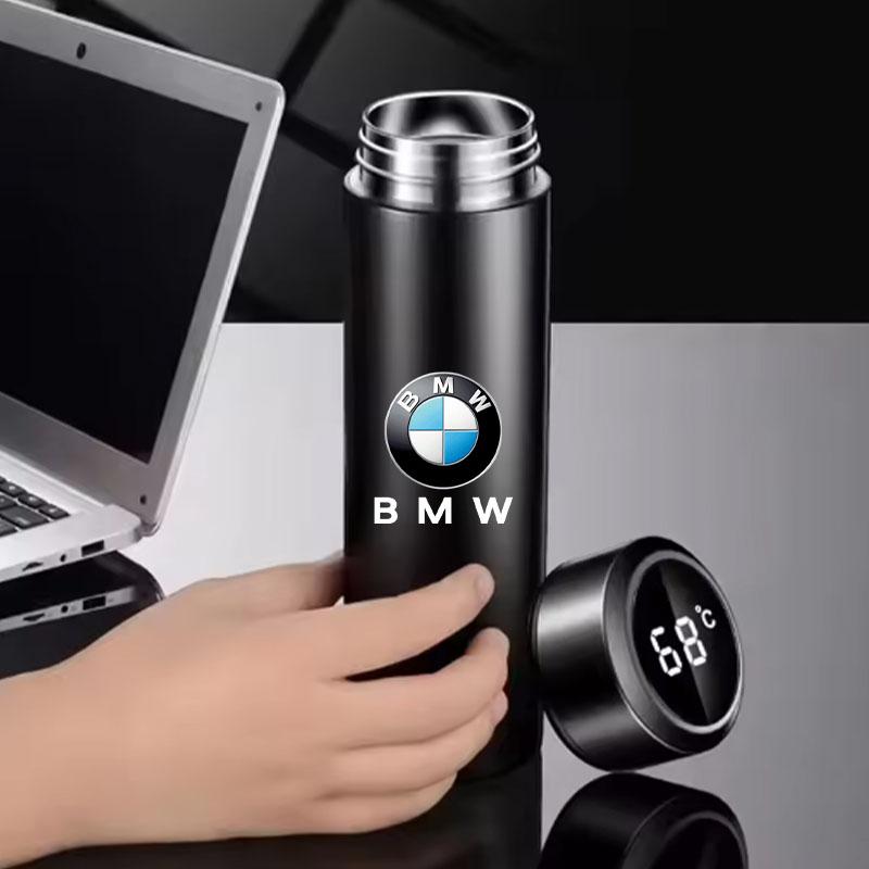 Car 500ml Intelligent Temperature Display Insulating Cup Sticker for BMW M X5 E70 E91 F11 F30 F31 F10 X3 F25 E30 E46 Accessories OH6