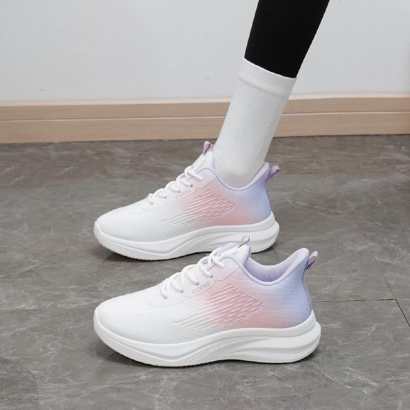 2025 Spring New Korean Version Breathable Fly-woven Women's Shoes Ins Tide Student Running Sports Shoes Casual Shoes FZ6603