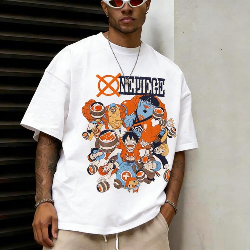 One Piece Anime Graphic T Shirt Men Women 2026 Summer Cotton Short Sleeve Tops Casual Streetwear Crew Neck Cartoon Print Tee Y2k