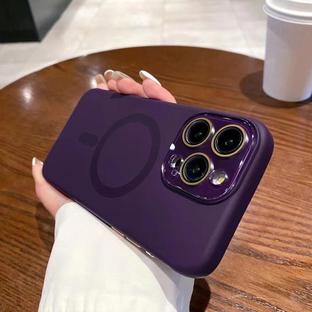 Применимый чехол для iPhone16promax Liquid Magnetic для мобильного телефона Apple 15 Silicone 3D Goggles All-inclusive Protective Case 14