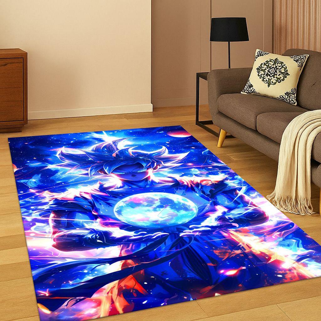 3D Anime D-Dragon Balls Gamer Cartoon Carpet Rug for Bedroom Living Room Sofa Doormat Home Decor,kid Game Area Rug Non-slip Gift