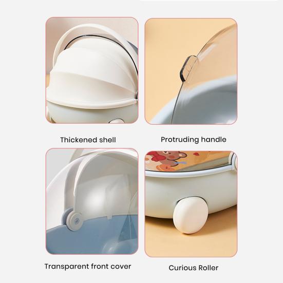 Органайзер для хранения с большой грузоподъемностью, пыленепроницаемый, большой емкости, симпатичный дизайн колыбели, контейнер для хранения всякой всячины