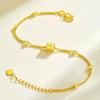 Shajin Jewelry Двухслойный ослепительный браслет на талию - Женская элегантная легкая роскошь с акцентами из бусин на удачу
