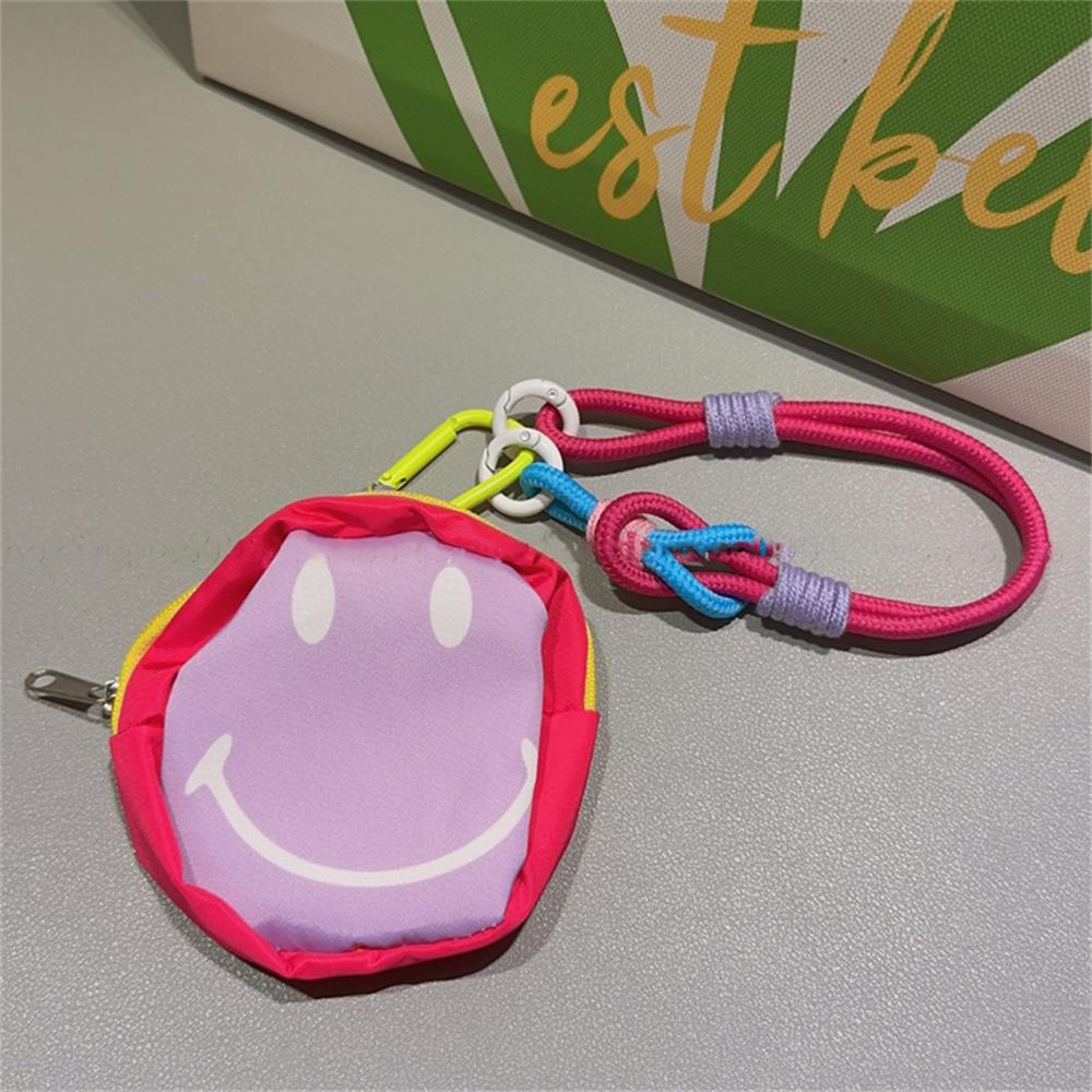 Korean Cute Cartoon Funny Triangle Coin Purse Phone Short Lanyard Strap Phone Bracelet Anti-Lost Lanyard Jewelry Girl Woman