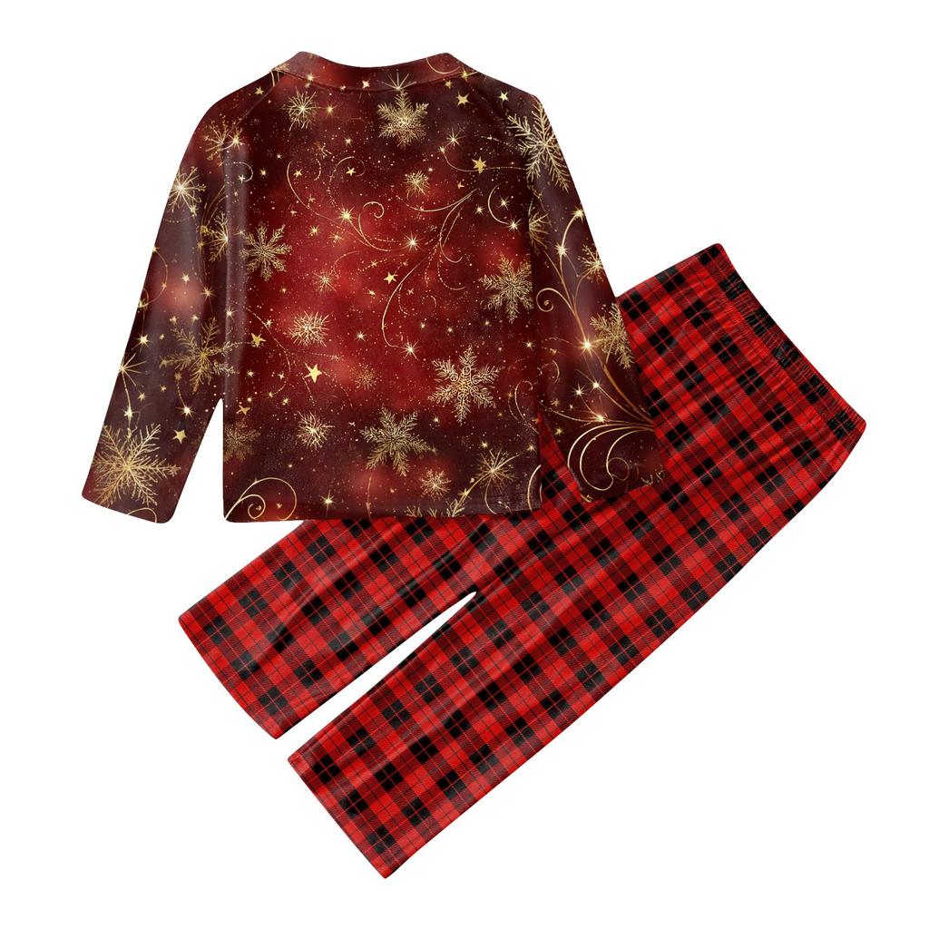 Christmas Prints Family Matching Long Sleeve Tops+Pants Set Family Matching Sets