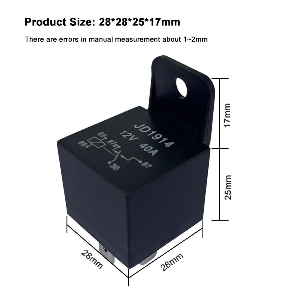 JD1914 40A 12V 24V 5-контактное 1НО1НЗ Преобразователь постоянного тока Автомобильное освещение, Звуковой сигнал Универсальное силовое реле