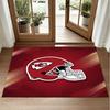 Ковер из кристаллического велюра с дизайном Kansas City Chiefs, мягкий декоративный коврик для спальни, прихожей