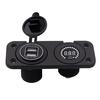 12 В светодиодный Duel Car 2 USB-порта зарядное устройство с вольтметром постоянного тока цифровой автомобиль/мотоцикл/лодка прикуриватель разветвитель гнезда