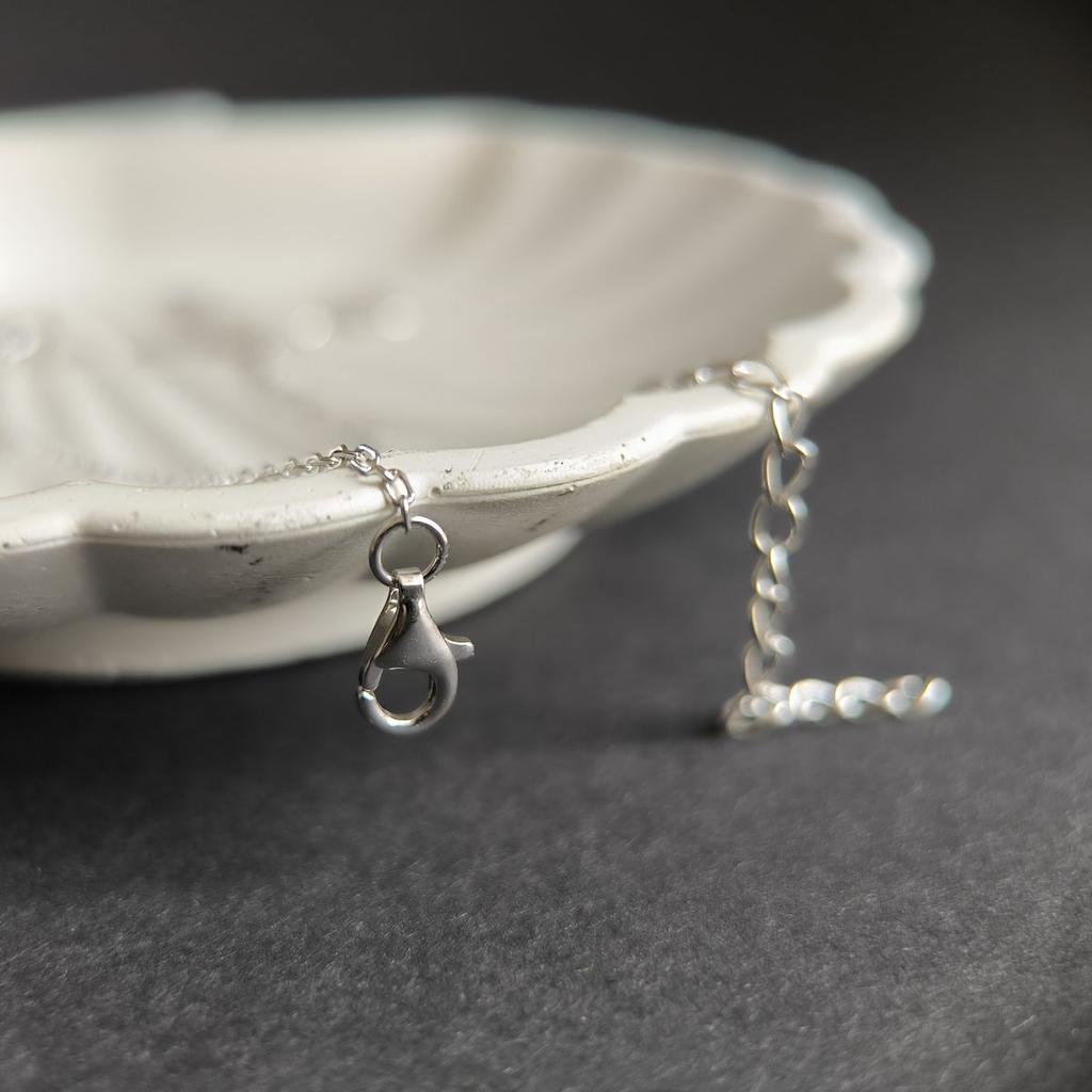 Silver Necklace with Cubic Zirconia, Item Weight 4.15 G (2182658)