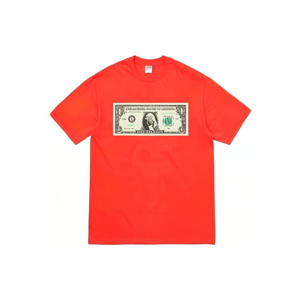 Supreme Dollar Tee 'Red White' Men's SUP-FW17-545