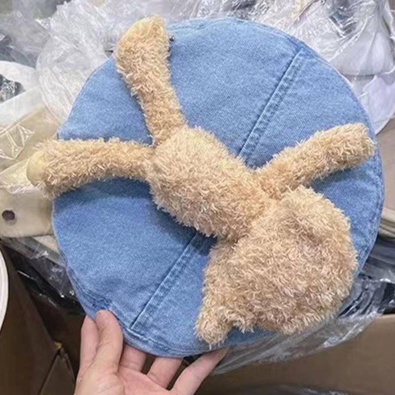 Шляпа художника для девочек Французская беретка Шляпа с утиным клювом Берет для праздничной фотосъемки Ручная работа Повседневная шляпа с утиным клювом