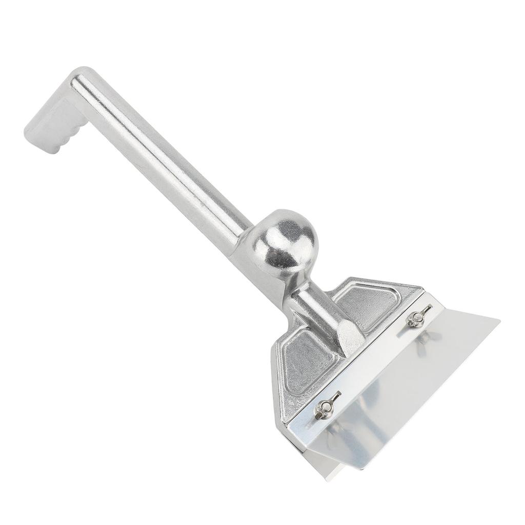 Commercial Griddle Scraper Flat Top Grill Scraper with Ergonomic Aluminum Handle for Outdoor Grill C
