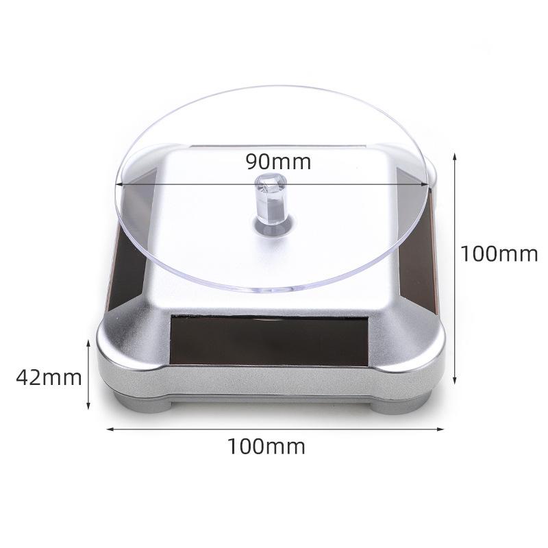 Солнечная витрина 360 автоматический вращающийся поворотный стол ювелирный органайзер нефритовые изделия ожерелье браслет часы телефон дисплей стенд