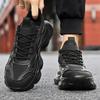 Новая универсальная мужская обувь весна повседневная беговая спортивная обувь дышащая мужская легкая толстая подошва увеличивает тренд