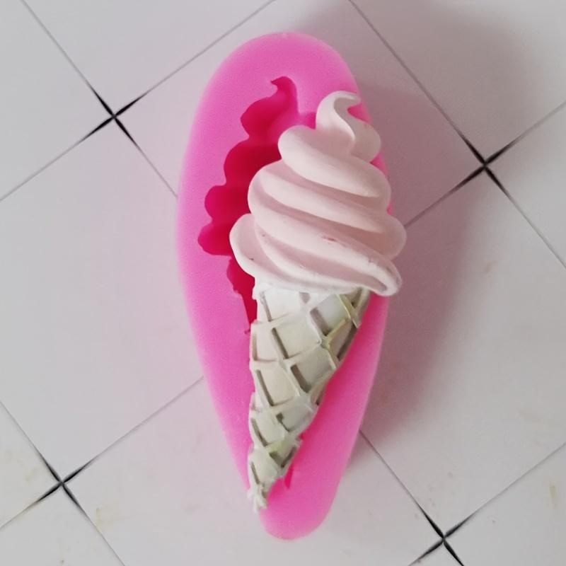 Ice Cream Cone Mold for Baking and Fondant, Manual Cake Decorating Tool for Birthday and Ice Cream-Themed Desserts