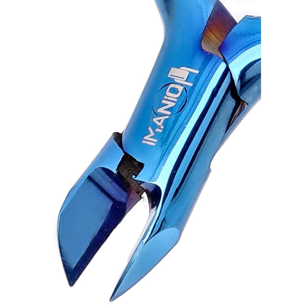 Cuticle Nippers Nail Clippers Cosmetic Scissors Manicure Spa Salon Blue