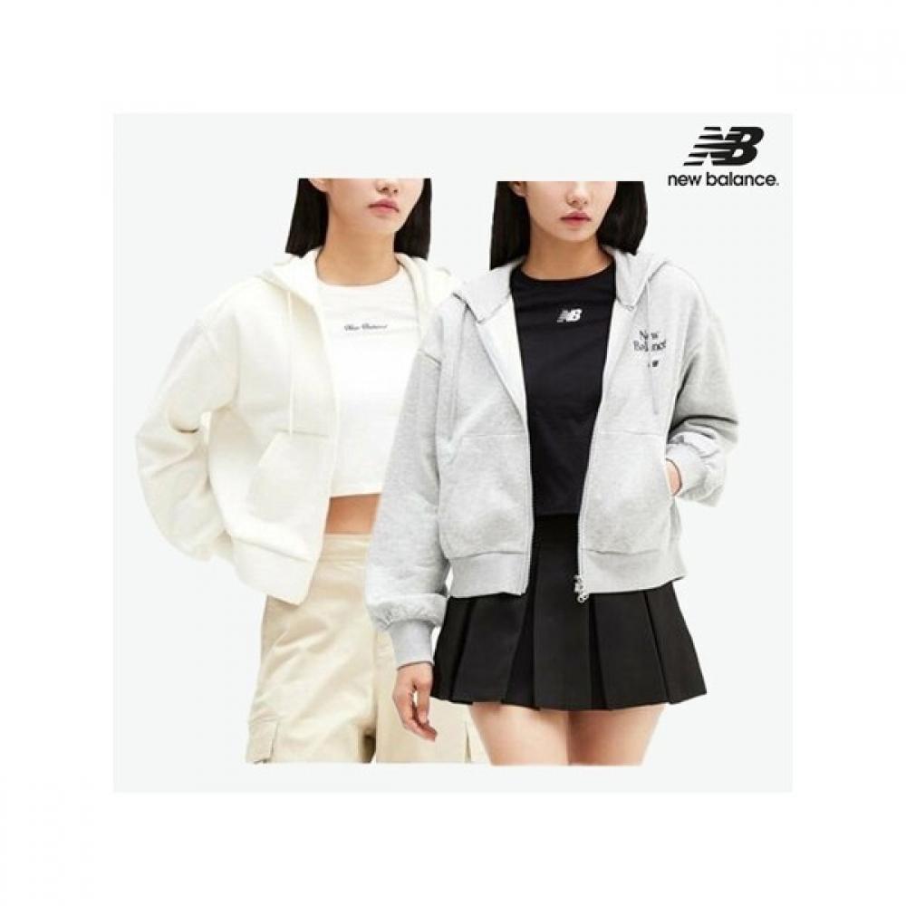 New Balance Half Club New Balance New Balance Женская S Signature Полуоверсайз Brushed Hoodie Zip Up