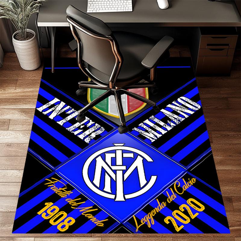 I-Internazionale MilanoPrinted Area Rug Carpet for Bedroom Living Room Home Decor Rugs Mat Non Slip Mat Rug for Bedside
