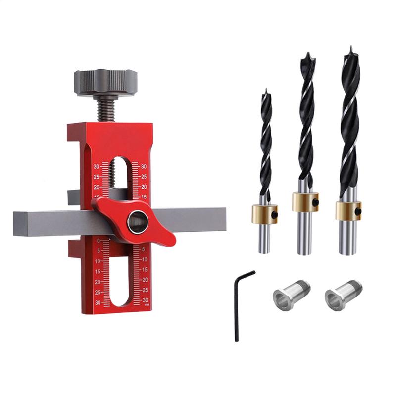 Панель дверцы шкафа-гардероба и доводчик Монтажный шаблон с отверстиями Столярный монтаж Устройство отскока Сверлильный локатор