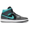Air Jordan 1 Mid 'Grey Aqua' Мужские 554724-063