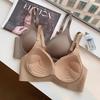 Nude Lift Seamless Push-Up Bra for Women - Soft, Wire-Free, Palm Cup, Small Chest Enhancement, Side Support