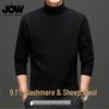 JOW Men's Merino Wool & Cashmere Blend Turtleneck Sweater