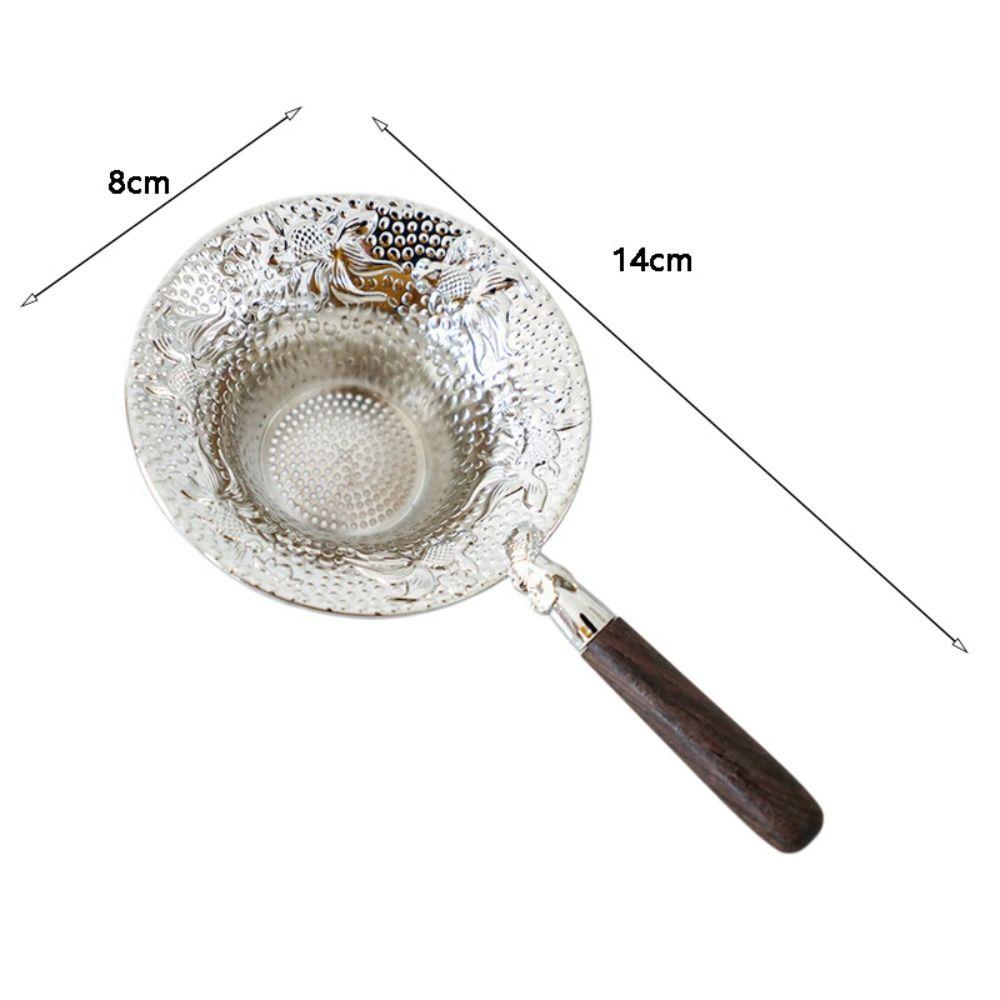 Embossed Tea Strainer Vintage Tea Colander Household Tea Filter  Cafe