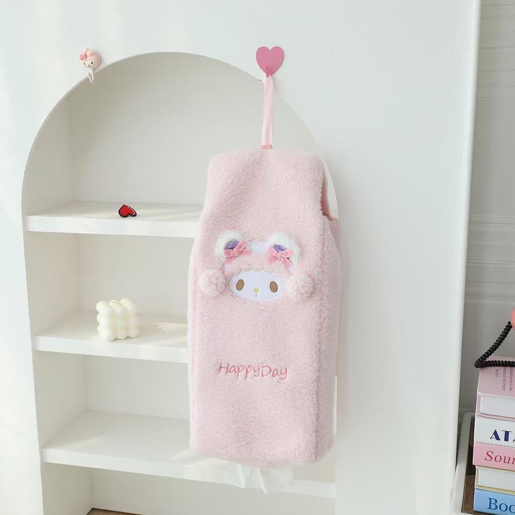 Adorable Plush Cartoon Tissue Box - Japanese Style for Home or Car Use