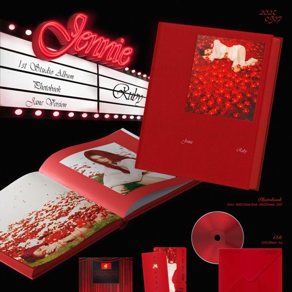 JENNIE - Первый студийный альбом [Ruby] (Фотокнига) [Случайная версия]