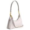 Coach Juliet 25 Logo Zip Closure Leather Shoulder Tote Bag Medium Women handbags Chalk CW640-B4HA